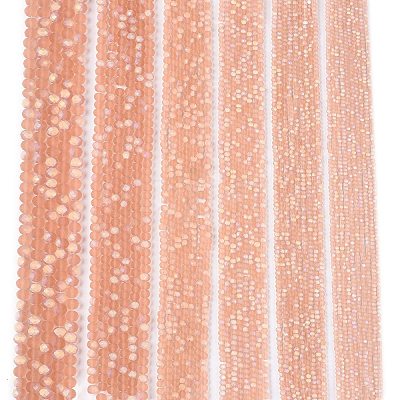 Transparent Glass Beads Strands LS-EGLA-A044-T3mm-MB21-1