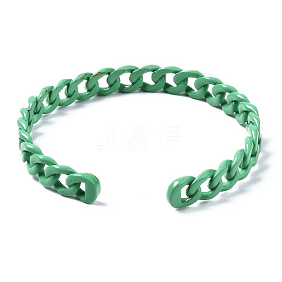 Spray Painted Brass Cuff Bangles BJEW-Q700-001C-1
