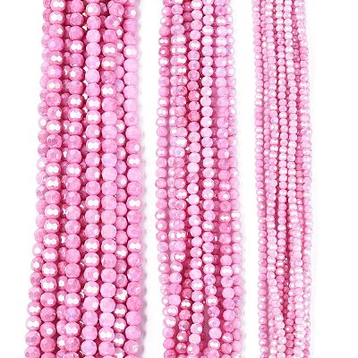 Anti-Tarnish Electroplate Glass Beads Strands EGLA-ZX010-4mm-02-1