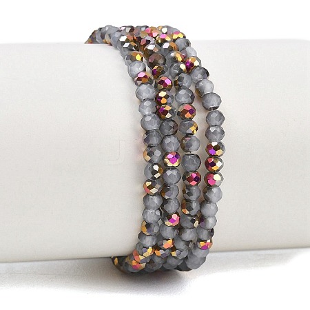 Electroplate Glass Beads Stradns EGLA-H114-02B-03-1