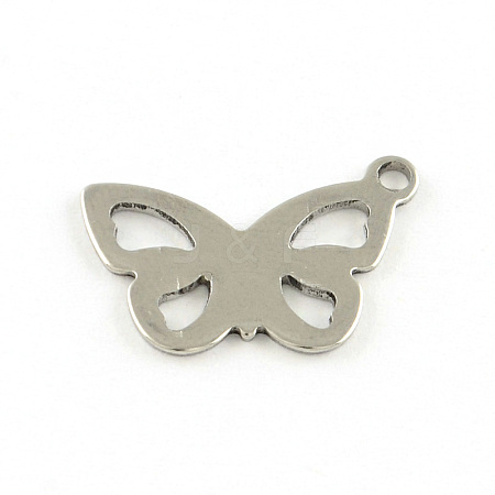 Butterfly 201 Stainless Steel Charms STAS-R071-23-1