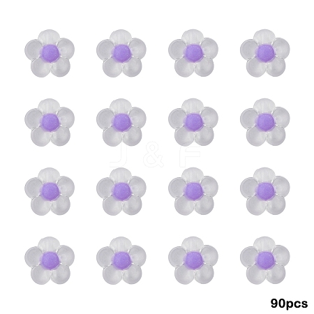 90Pcs Transparent Acrylic Beads TACR-YW0002-23C-1