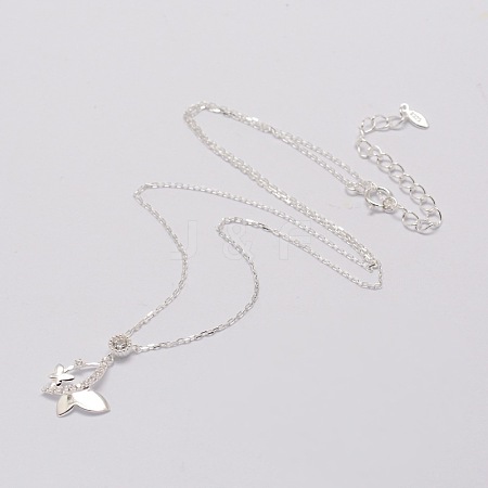 Butterfly Gemstone .925 Sterling Silver Pendant from Bali