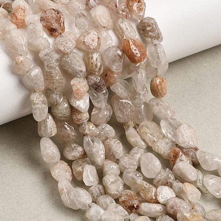 Natural Thousand Layer Phantom Quartz Layered Lodolite Quartz Thousand Layer Garden Quartz Beads Strands GG-CBAC13F-A04-01-1