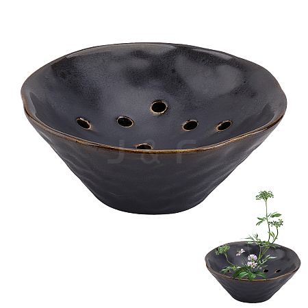 Bowl Shape Ceramic Vase AJEW-WH0528-64-1