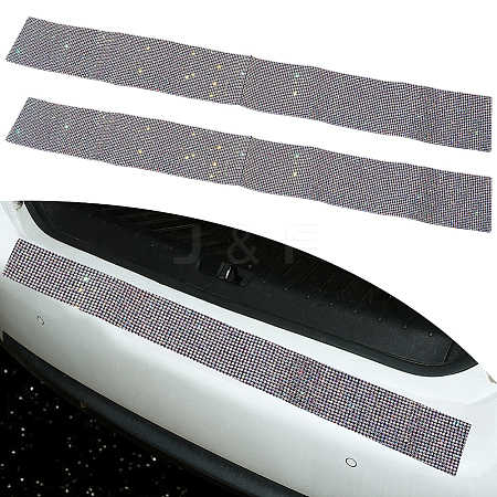 2Pcs Resin Rhinestone Glue Non-slip Car Door Stickers AJEW-GF0013-30A-1
