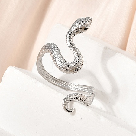 304 Stainless Steel Cuff Open Rings STAS-H259-06P-1