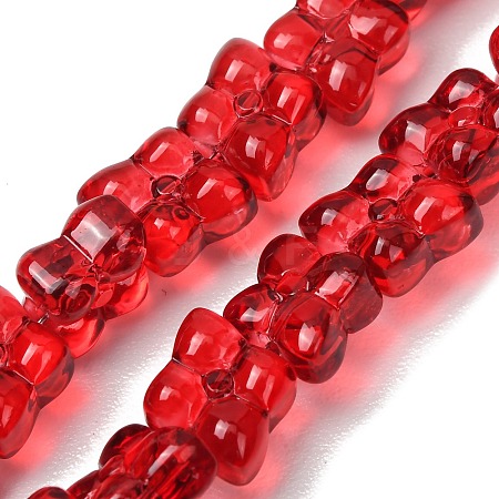 Transparent Glass Beads Strands GL-CBAAE04-01F-1