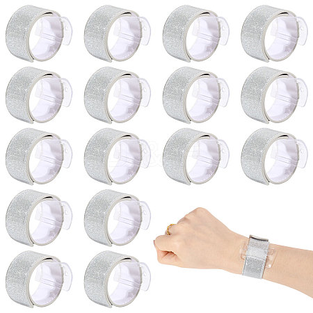 Aluminium & Plastic & Imitation Leather Glitter Powder Cord Bracelets for Bridesmaid BJEW-WH0022-75-1