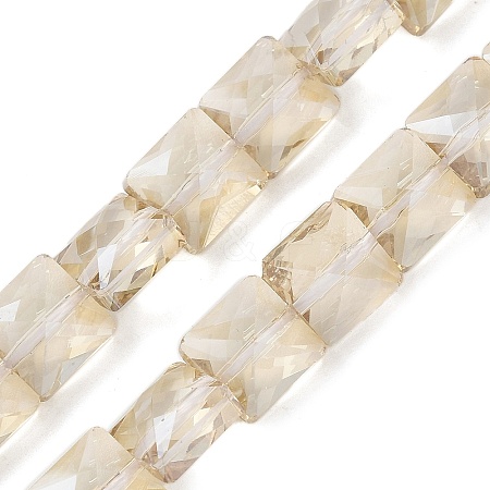 Electroplate Glass Beads Strands EGLA-L045-B-PL03-1