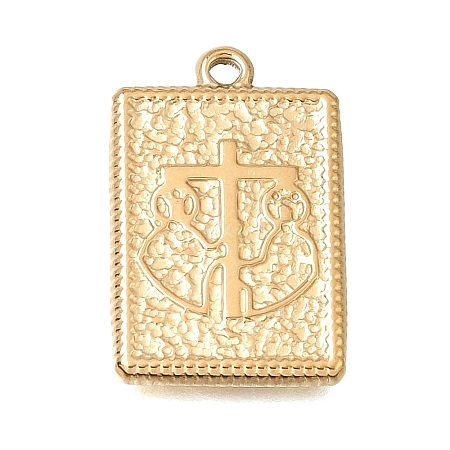 304 Stainless Steel Pendants STAS-D391-05G-01-1