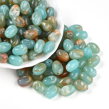 Transparent Acrylic Beads TACR-T028-38H-1