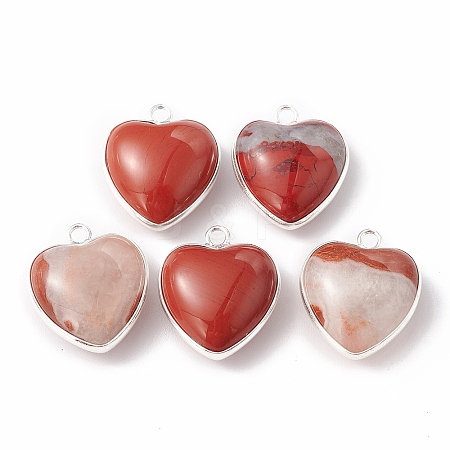 Natural Red Jasper Pendants G-C005-01S-18-1