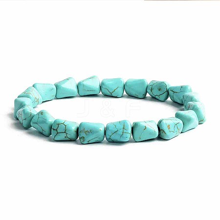 Turquoise Bracelet with Elastic Rope Bracelet DZ7554-22-1