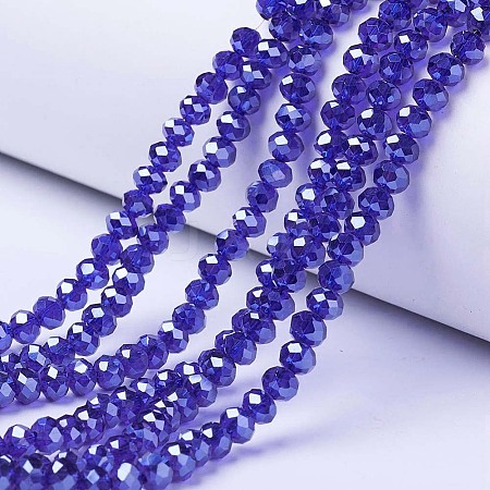 Electroplate Glass Beads Strands EGLA-A034-T3mm-A11-1