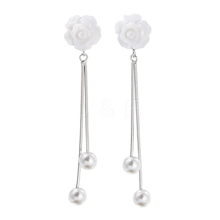 925 Sterling Silver Stud Earrings EJEW-P296-03P-1