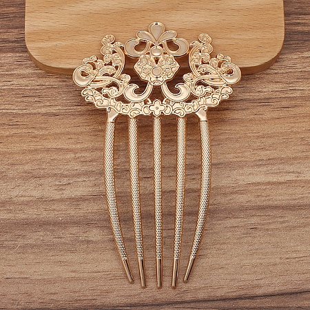 Alloy Hair Comb Findings PW-WG28420-03-1