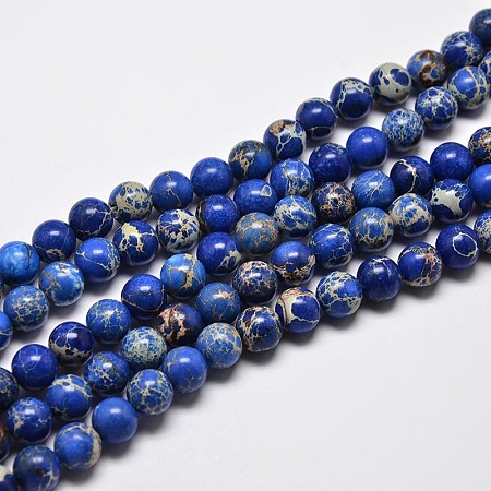 Natural Imperial Jasper Beads Strands G-I122-4mm-06-1