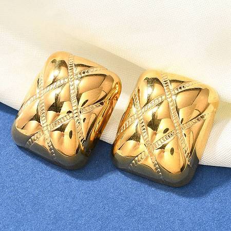 304 Stainless Steel Stud Earrings EJEW-P298-02C-G-1