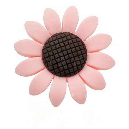 Sunflower Food Grade Silicone Beads PW-WG58598-03-1