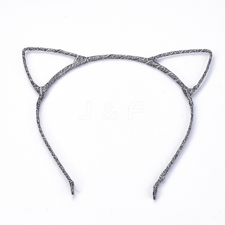 Hair Accessories Iron Kitten Hair Band Findings OHAR-S195-07B-1