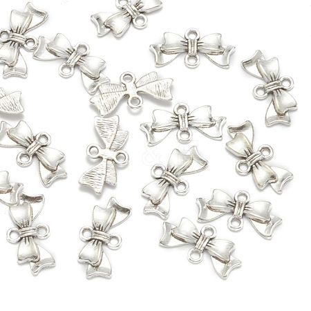 Bowknot Alloy Links connectors EA11930Y-NF-1