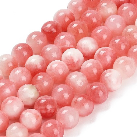 Natural Yellow Jade Beads Strands G-B128-A01-03-1