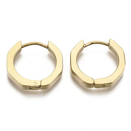 304 Stainless Steel Huggie Hoop Earrings STAS-R115-22G-1