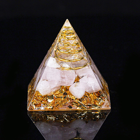 Orgonite Pyramid Resin Display Decorations G-PW0005-05Q-1