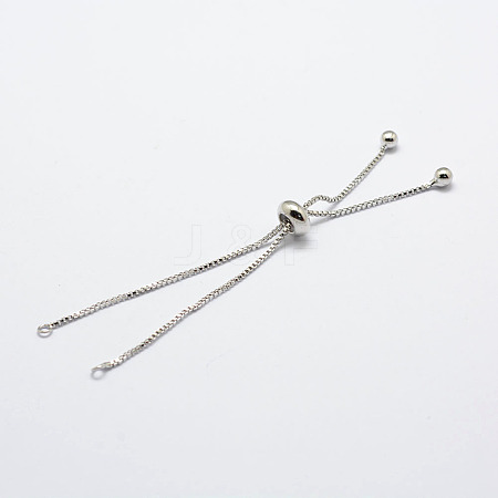 Rack Plating Brass Chain Bracelet Making X-KK-A142-018P-1