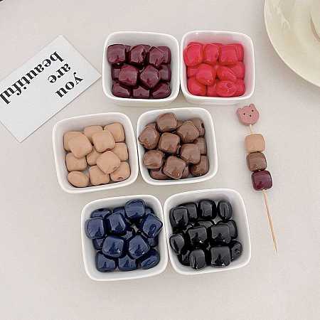 Opaque Acrylic European Beads OACR-N138-42-1