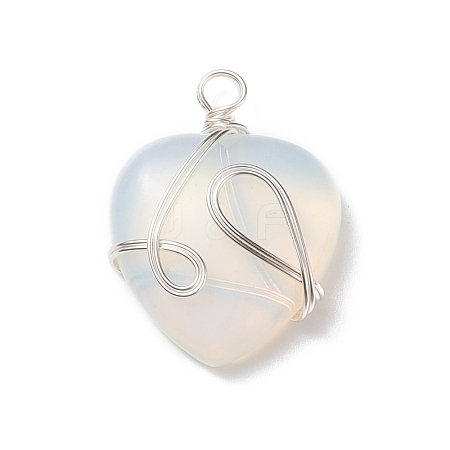 Opalite Pendants PALLOY-JF01663-01-1