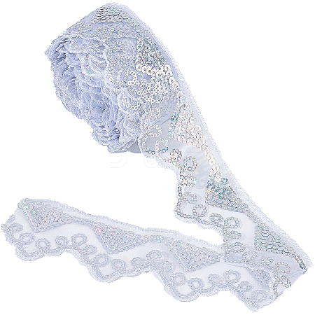 Waved Polyester Lace Trim OCOR-WH0070-14D-1