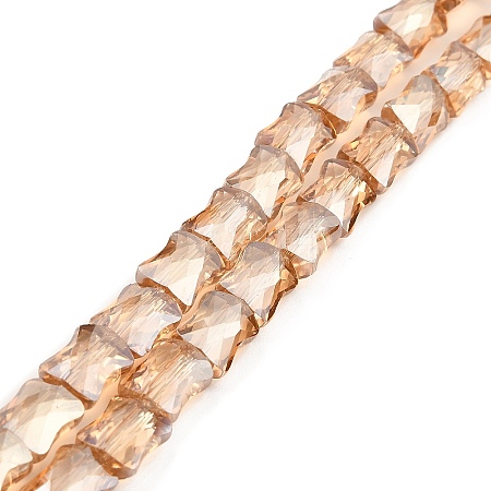 AB Color Plated Transparent Glass Beads Strands EGLA-P051-06A-A06-1