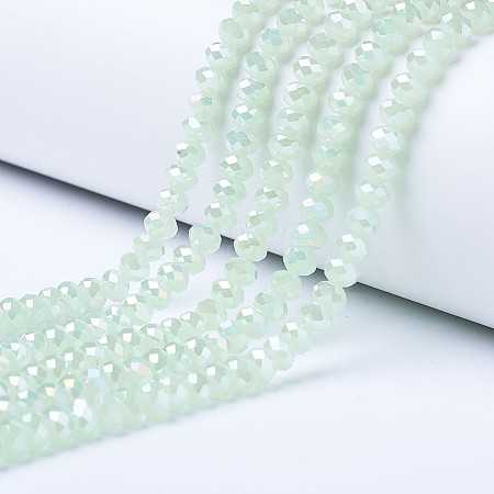 Electroplate Glass Beads Strands EGLA-A034-J1mm-B03-1