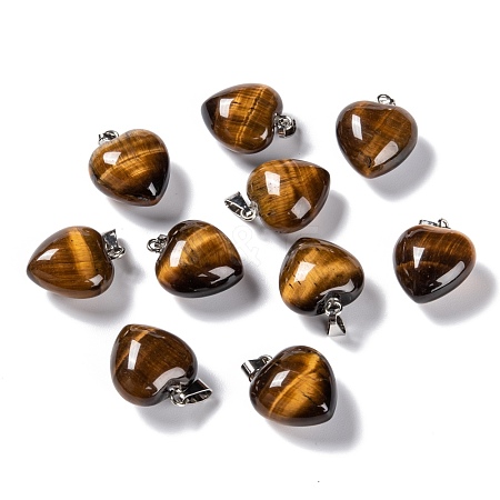 Natural Tiger Eye Pendants G-I311-A07-1