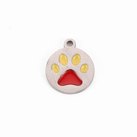 304 Stainless Steel Enamel Charms LS-STAS-Q242-039B-1