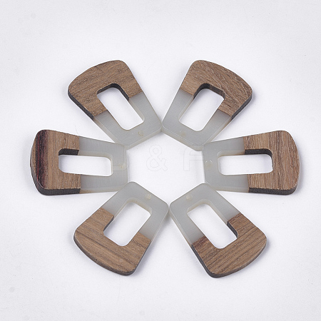 Resin & Walnut Wood Pendants RESI-S358-84G-1