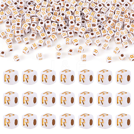Opaque Acrylic Beads MACR-TAG0001-07R-1