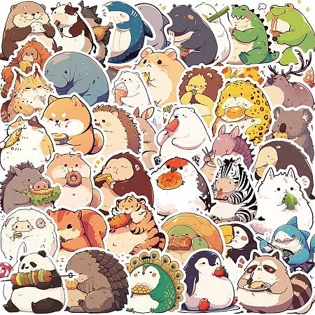 50Pcs 50 Styles PVC Sticker PW-WGB3B9F-01-1