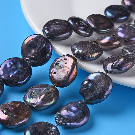 Natural Keshi Pearl Beads Strands PEAR-S021-139B-01-1