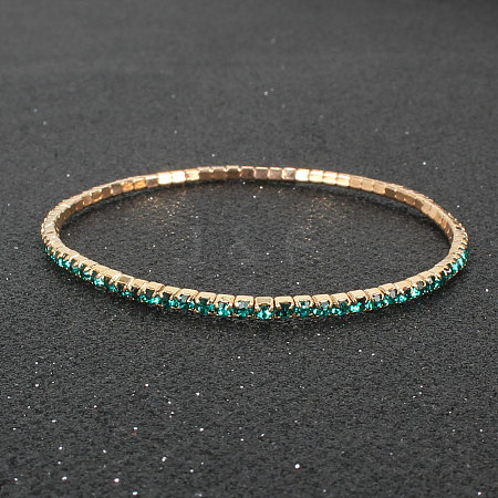 Alloy Rhinestone Cup Chain Bracelets for Women WG1E62A-02-1