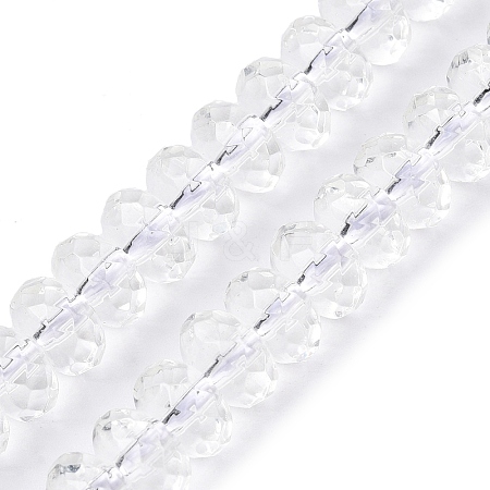 Transparent Glass Beads Strands GLAA-N001-61B-1