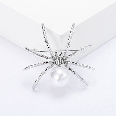 Spider with Plastic Pearl Pins PW-WG19805-04-1