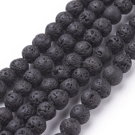 Natural Lava Rock Beads Strands LS-g434-7-1