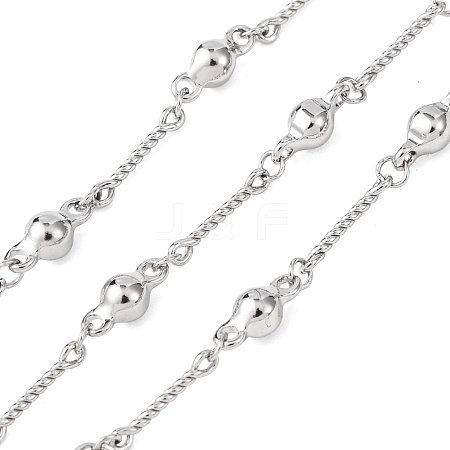 304 Stainless Steel Flat Round Link Chains CHS-H117-01P-1