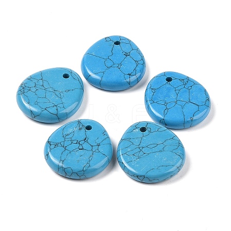 Synthetic Turquoise Pendants G-M440-03E-1