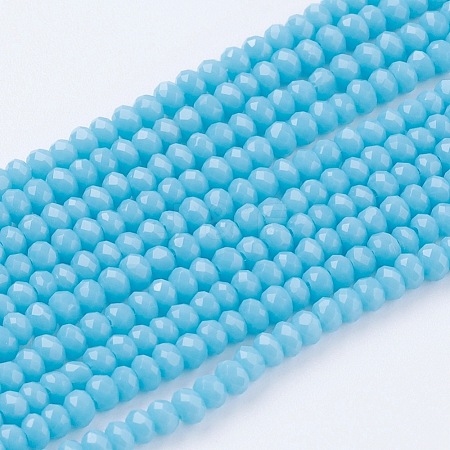 Imitation Jade Glass Beads Strands GLAA-G045-A07-1