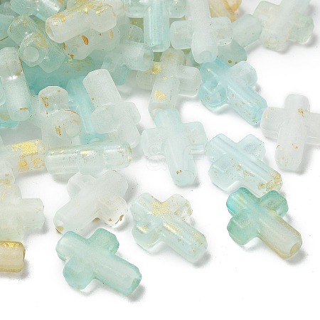 Gradient Color Transparent Acrylic Beads OACR-M023-03J-1