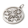 Non-Tarnish 304 Stainless Steel Pendants STAS-C086-05K-P-2